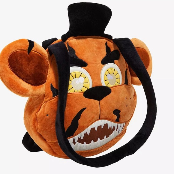 Bioworld Handbags - Five Nights At Freddy's Angry Freddy Face Plush Tote Bag
